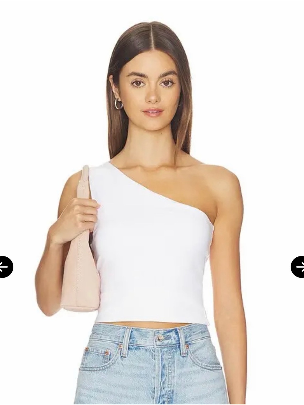 Good American Super Stretch One Shoulder Tank Top XL